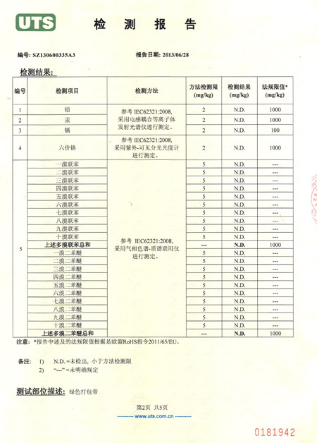 塑鋼打包帶檢測(cè)報(bào)告 塑鋼打包帶檢測(cè)報(bào)告